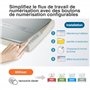 Plustek OS1180 Scanner à plat pour graphiques et documents au format A3 - Conception adaptée aux bibliothèques, écoles ou petits