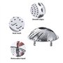 Mtskaeo Paniers cuit-Vapeur Inoxydable,Pliable Panier Vapeur pour Légumes,Facilement Ajustable à différents Pots et casseroles,p