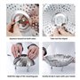 Mtskaeo Paniers cuit-Vapeur Inoxydable,Pliable Panier Vapeur pour Légumes,Facilement Ajustable à différents Pots et casseroles,p