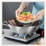 Mtskaeo Paniers cuit-Vapeur Inoxydable,Pliable Panier Vapeur pour Légumes,Facilement Ajustable à différents Pots et casseroles,p