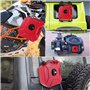 HaTur 5 Litre Réservoir de carburant portable Jerrican Réservoir de Secours d'urgence Essence Peut pour Moto ATV UTV Rouge