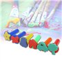 39 Pièces Kits de Peinture Pinceaux Éponge DIY Rouleau Peinture Enfant Loisir Créatif Kit D'apprentissage Dessin Jouet Cadeau An