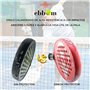EBBOM Protecteur de raquette de padel transparent en vinyle calandré - Pack 1/2 - Comprend un nettoyant pour raquette - Extreme 