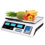 SQUADO Balance électronique numérique professionnelle de banc alimentaire plat en acier inoxydable et écran LCD