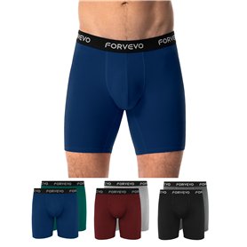 FORVEVO Lot de 6 sous-vêtements Longs pour Hommes Coton