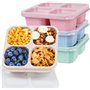 SGAONSN Lot de 4 boîtes à déjeuner Bento pour adultes et enfants