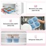 SGAONSN Lot de 4 boîtes à déjeuner Bento pour adultes et enfants, 4 compartiments, boîtes à déjeuner réutilisables avec couvercl