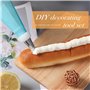 Douille Patisserie Poches à Douille 34 Pcs, DIY Patisserie Accessoire Kit Professionnelle, Acier Inoxydable Douilles, Ustensiles