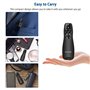 KKMOL Télécommande sans fil USB avec pointeur rouge pour présentation de PowerPoint utilisation scolaire ou professionnelle Noir