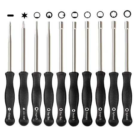 HPENP Lot de 10 outils de réglage de carburateur pour petit moteur commun à 2 cycles Echo STIHL Poulan Husqvarna MTD Ryobi Homel