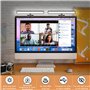 Éclairage de vidéoconférence, barre lumineuse de moniteur de webcam sur ordinateur, kit d'éclairage LED pour ordinateur portable