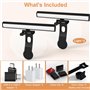 Éclairage de vidéoconférence, barre lumineuse de moniteur de webcam sur ordinateur, kit d'éclairage LED pour ordinateur portable