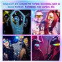 THATSRAD 4 PCS Lunettes de Soleil Futuristes Colorées 14 * 4cm Lunettes de Soleil Alien Lunettes de Soleil Miroir Futuristes Lun
