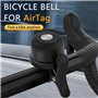 Apherin Sonnette de vélo pour Apple Airtag 21 mm-23 mm de diamètre, housse pour AirTag Bike Antivol, IP67 étanche pour Air Tag c