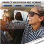 OBEST Lunettes Bluetooth Intelligentes Lunettes de Soleil Audio Sans fil pour Assistant Vocal Lunettes anti UV Unisexe pour Les 
