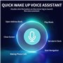 OBEST Lunettes Bluetooth Intelligentes Lunettes de Soleil Audio Sans fil pour Assistant Vocal Lunettes anti UV Unisexe pour Les 