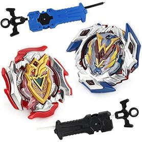 OBEST Battling Tops 2 Gyros avec 2 Lanceurs Jouet pour Enfants