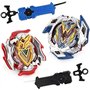 OBEST Battling Tops 2 Gyros avec 2 Lanceurs Jouet pour Enfants