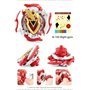 OBEST Battling Tops 2 Gyros avec 2 Lanceurs Jouet pour Enfants, Toupie de Combat Burst Turbo Spinning Tops pour Enfants, Cadeau 