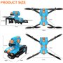 OBEST Drone avec caméra réglable 1080p, drone pliable RC sans balais avec tour de tir, quadricoptère FPV WIFI, positionnement du
