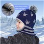 GUTERTOP Cagoule d'hiver pour enfant sous le casque - Cagoule en peluche - Pour enfants à partir de 4 ans - En laine polaire - B