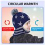 GUTERTOP Cagoule d'hiver pour enfant sous le casque - Cagoule en peluche - Pour enfants à partir de 4 ans - En laine polaire - B