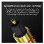cable optique audio 2m Toslink Cable fibre optique Technologie surround AC3 et DTS Cable coaxial audio Convient aux téléviseurs,