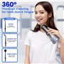 Hydropulseur dentaire sans fil, portable, pulsation de 0,6 mm avec 5 modes, 320 ml et étanchéité IPX7 pour dents/gencives/langue