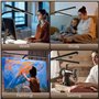 Tyonto 1300LM Lampe de Bureau à Double Tête LED Réglable Avec télécommande, 24W 80CM Lampe à Pince pour Écran, Lumière à Domicil