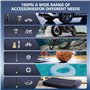 Compresseur à Air Portatif, 10000mAh Gonfleur Pneus Voiture sans Fil 150PSI Compresseur Voiture Portatif avec écran LCD Numériqu