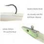 Croch 10 Pièces Leurre Souple de Pêche avec T-Tail Articles de Pêche en Silicone 11CM/18.5g