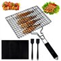 NAROSEBE Grille Double Barbecue 32x22cm