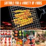 NAROSEBE Grille Double Barbecue 32x22cm, Panier de Cuisson pour Barbecue Inox, Grille Poisson Barbecue Rectangulaire, Panier de 
