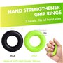 Musculation Main Kit de 8, Entraînement de Musculation Avant Bras, Pince Poignée 10-60 kg Ajustable Comptage Hand Gripper, Exerc