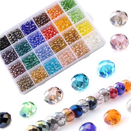 LABOTA 1200Pièces 6mm Perle en cristal