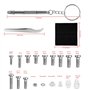 Kit de Réparation de Lunettes 1000PCS Micro Vis Kit de Réparation Vis avec Brucelles Multifonctionnel Tournevis Différentes Tail
