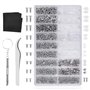 Mikihat 1000 Pièces Kit de Réparation de Lunettes avec Mini Tournevis