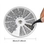 Coffret de 1000 pcs Assortiment Vis écrous Kit de Réparation de Lunettes Petites Vis et écrous avec Tournevis et Pince à épiler 