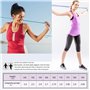 Corde à sauter Fitness Tzviod Corde à sauter réglable en PVC Poignée en PP Pour adultes Débutants Corde à sauter d'entraînement