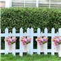 Pots de Fleurs, XRR 10 pièces Pots de Jardin avec Trou de Drainage, Crochet Amovible seaux à Suspendre, Pots de Fleurs en métal 