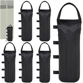 LEKEFETO Lot de 6 sacs de sable pour tente : 50 x 20 cm Sac de sable lesté avec longue ceinture