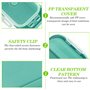 WANDGU Boîte à déjeuner pliable en silicone de 550 ml : 4 boîtes de conservation pliables, boîtes de conservation avec couvercle