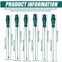LEKEFETO Lot de 6 tournevis Torx extra longs (300 mm) en acier S2 avec pointe magnétique et poignées antidérapantes pour artisan