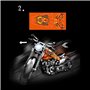 APRILA Technique Moto Bloc de Construction de Modèle de Moto pour Harley-Davidson, 436 Pièces Motorcycle Jeux de Jouet de Constr