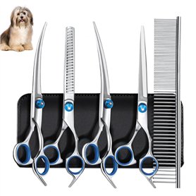 Diompirux paquet de 5 Profes Ciseaux Toilettage Professionnel Chien Poils