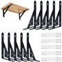 Diompirux Lot de 10 Équerres Étagère de Fixation Murale