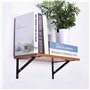 95x150mm Support Etagère Murale Fixation Flottante Support
