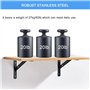 Diompirux Lot de 10 Équerres Étagère de Fixation Murale, 95x150mm Support Etagère Murale Fixation Flottante Support, Tablette Mu