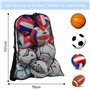 Diompirux Grand Nylon Capacité Sac de Ballon, Sac à Ballon avec Cordon de Serrage Bandoulière, Pliant Rangement, Durable Réutili