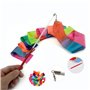 Ruban Danse, 2m Rubans Danse Scintillant Ruban de Gymnastique, Ruban de Gymnastique Rythmique pour Enfants Filles Danse Artistiq